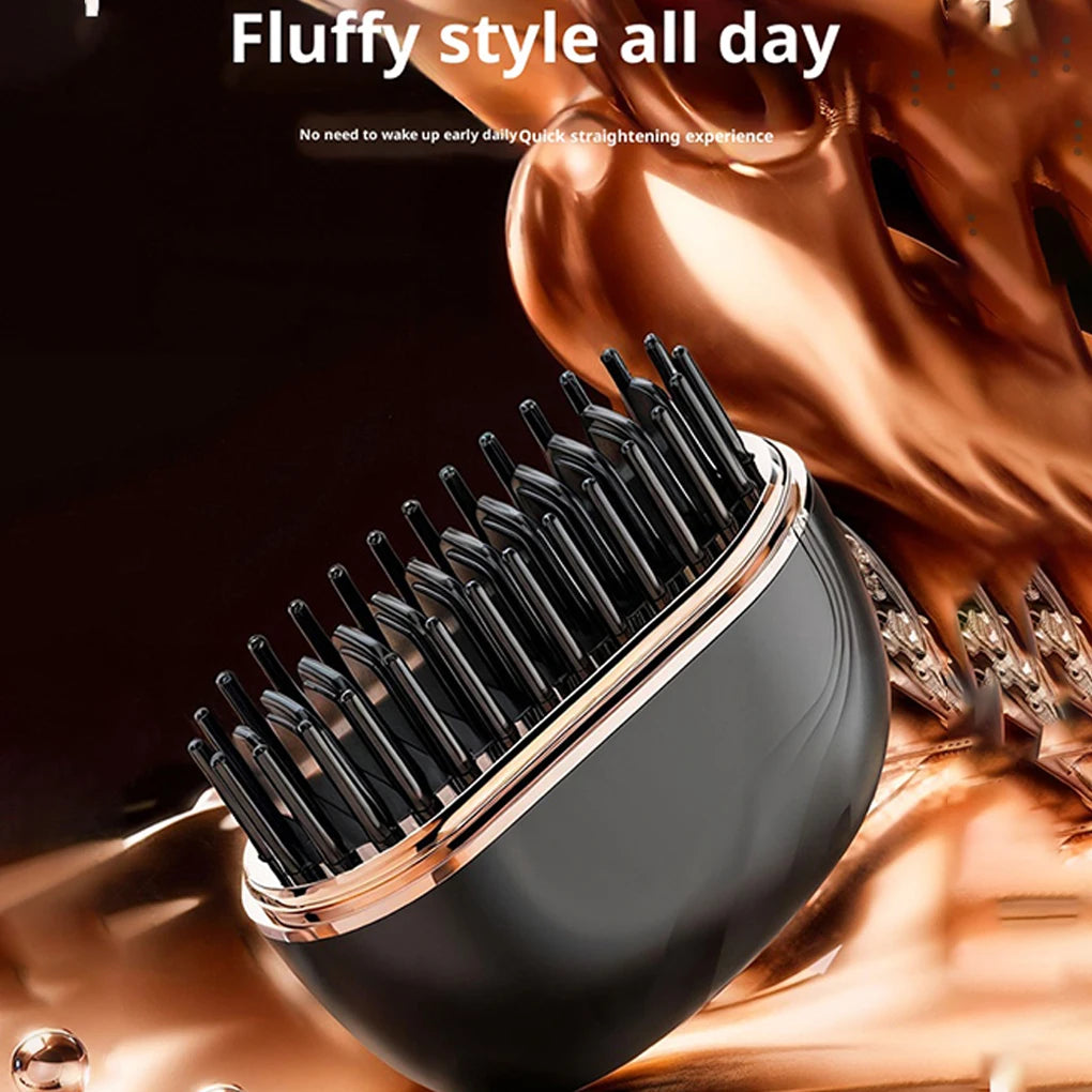 Portable Hair Straightening Comb Wireless Charging Hairdressing Tool No Damage Hair Styling Comb Hair Styling Tool